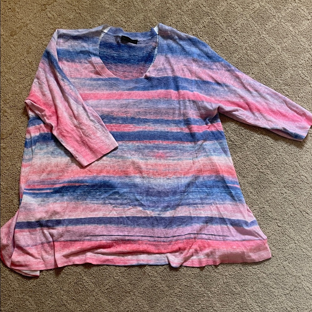 Nally & Millie Pink and Blue Striped Tunic